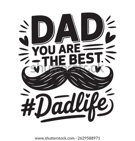 Best papa ever cowboy hat fathers day design. Happy Father's Day, Father's Day Bundle, Father's Day Saying Quotes Typographic T-shirt Design, 