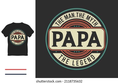 Best papa ever t shirt design