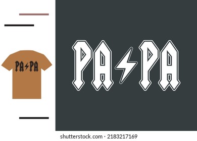 Best papa ever t shirt design