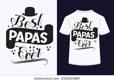BEST PAPA EVER vector illustration