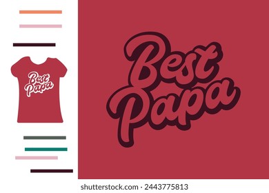 Best papa t shirt design