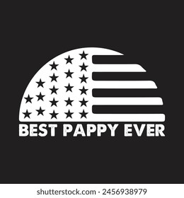 Best pappy ever flag design