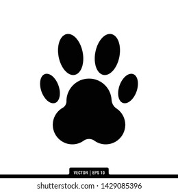 The best of Paw Print icon vector, illustration logo template in trendy style. Suitable for many purposes.
