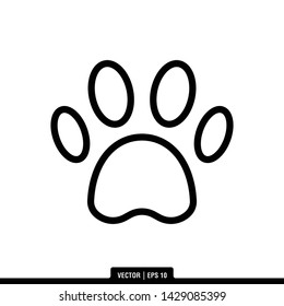 The best of Paw Print icon vector, illustration logo template in trendy style. Suitable for many purposes.
