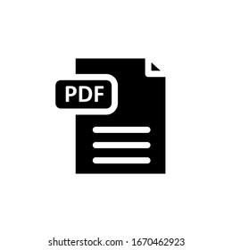 The Best Pdf Document Icon Vector. Eps10