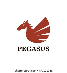 Best Pegasus Logo Design Vector