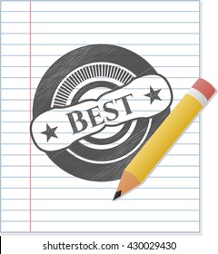 Best pencil strokes emblem