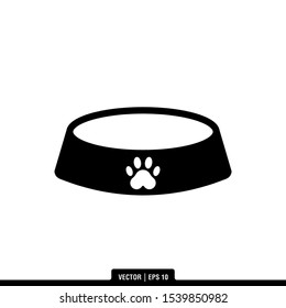The best Pet Food Bowl icon vector, illustration logo template in trendy style. Suitable for many purposes.
