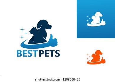 Best Pets Logo Template Design Vector, Emblem, Design Concept, Creative Symbol, Icon