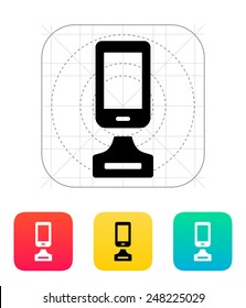 Best phone icon on white background. Vector illustration.