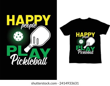Best pickleball t-shirt design paddle vector t-shirt  vector  bundle, pickleball shirt 