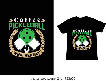 Best pickleball t-shirt design paddle vector t-shirt  vector  bundle, pickleball shirt 