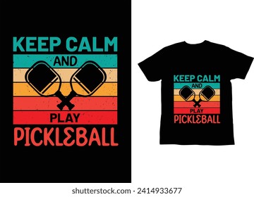 Best pickleball t-shirt design paddle vector t-shirt  vector  bundle, pickleball shirt 