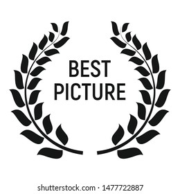 Best Picture Award Icon. Simple Illustration Of Best Picture Award Vector Icon For Web Design Isolated On White Background