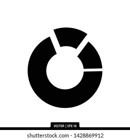 The best of pie chart icon vector, illustration logo template in trendy style. Suitable for many purposes.

