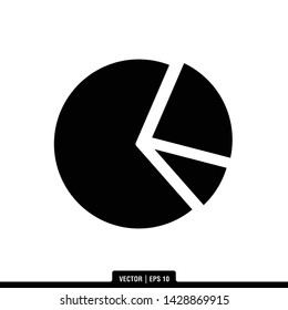 The best of pie chart icon vector, illustration logo template in trendy style. Suitable for many purposes.
