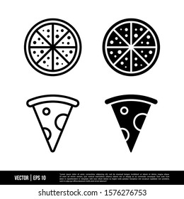The best Pizza icons vector collection, illustration logo template in trendy style. Suitable for many purposes.