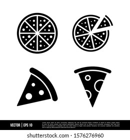 The best Pizza icons vector collection, illustration logo template in trendy style. Suitable for many purposes.