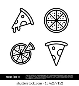 The best Pizza icons vector collection, illustration logo template in trendy style. Suitable for many purposes.