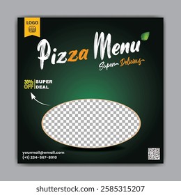 Best pizza menu for restaurant poser