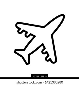The best plane icon vector, illustration logo template in trendy style. Can be used for many purposes.
