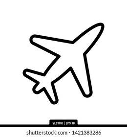 The best plane icon vector, illustration logo template in trendy style. Can be used for many purposes.
