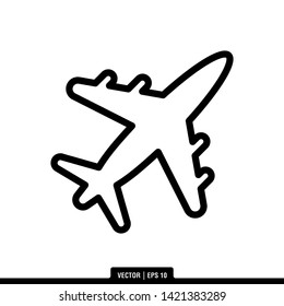 The best plane icon vector, illustration logo template in trendy style. Can be used for many purposes.
