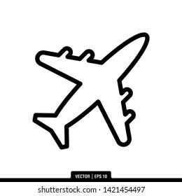 The best plane icon vector, illustration logo template in trendy style. Can be used for many purposes.
