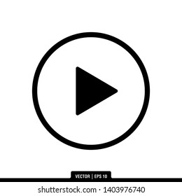 The best play icon vector, illustration logo template in trendy style. Can be used for many purposes.
