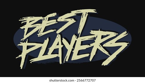 Best Player handwritten vector elements