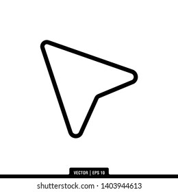 The best pointer icon vector, illustration logo template in trendy style. Can be used for many purposes.
