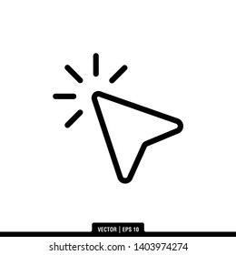The best pointer icon vector, illustration logo template in trendy style. Can be used for many purposes.
