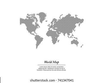 Best popular World map Vector globe template for anything world wide, website, design, cover, annual reports. Flat Earth Graph World map illustration.