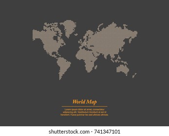 Best popular World map Vector globe template for anything world wide, website, design, cover, annual reports. Flat Earth Graph World map illustration.