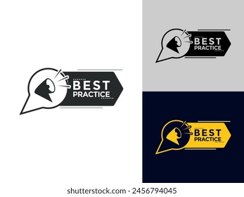 best practice banner. best practice ribbon label sign set vector