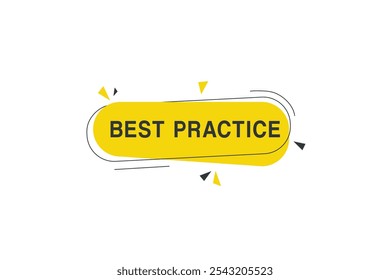 Best practice banner vector modern label element design. web or marketing template.