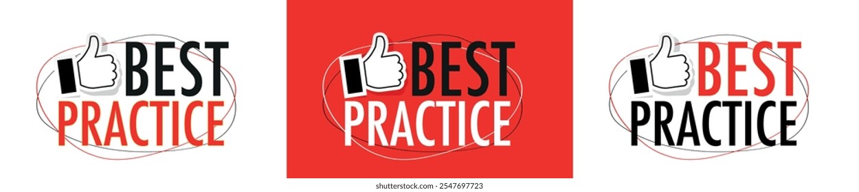 Best practice black and red