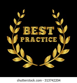 Best Practice. Best experience. Award winner. Laurel wreath gold.