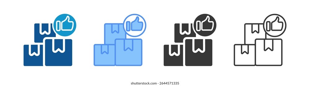 Conjunto de iconos de mejores prácticas Colección de estilo múltiple