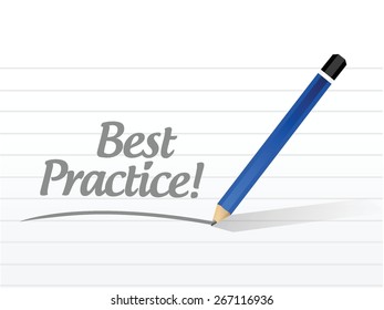best practice message sign concept illustration design graphic