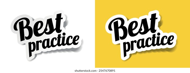 Best practice on sticker vector