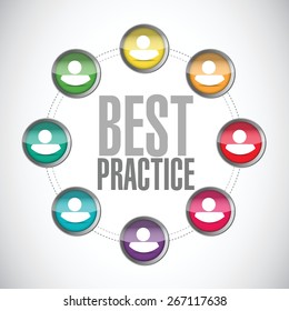 best practice people diagram sign concept illustration design graphic