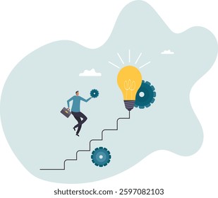 Best practices development, strategy to success or improvement, planning, progress or implementation process,character for design