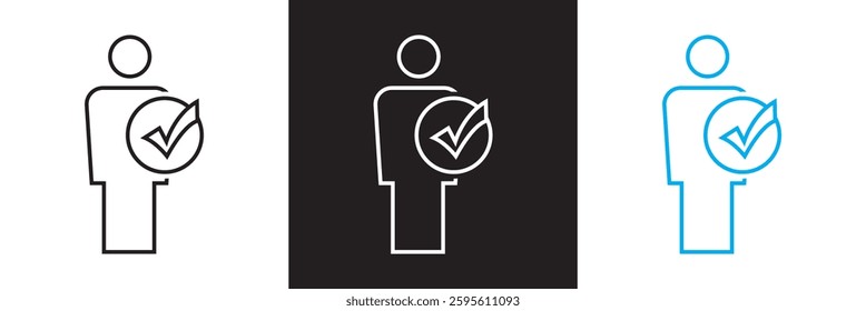 Best practices icon. Containing workflow, guidelines, performance, standards, improvement, protocols etc. Isolated on white, and black background. Vector illustration. EPS 10