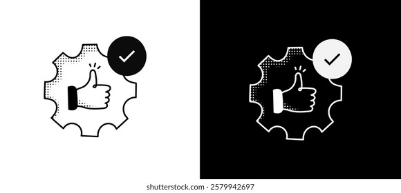 Best Practices and Quality Assurance Icon – Business, Management, and Workflow Optimization. Editable Stroke.