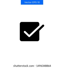 The Best Premium Checkbox Checkmark Checklist Icon Vector Simple