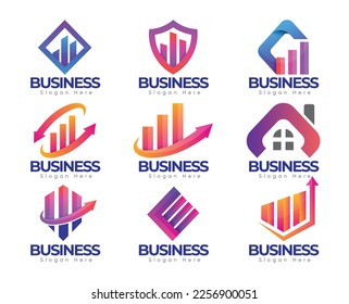 Best Premium Financial Business Logo Collection, Creative Modern Concept With Premium Vector. 
Creative Digital Company Business Agency Minimal Logo Template. 