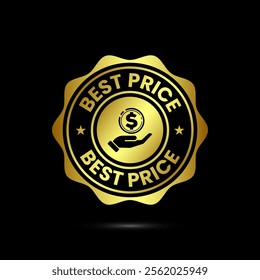 Best price badge label button design