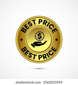 Best price badge label button design