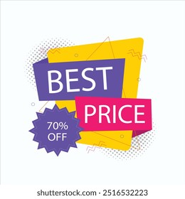 best price banner and sales background